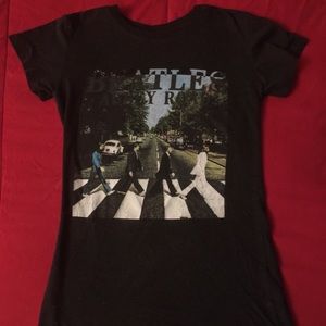 Black Slim-Fitting Tee Shirt - The Beatles